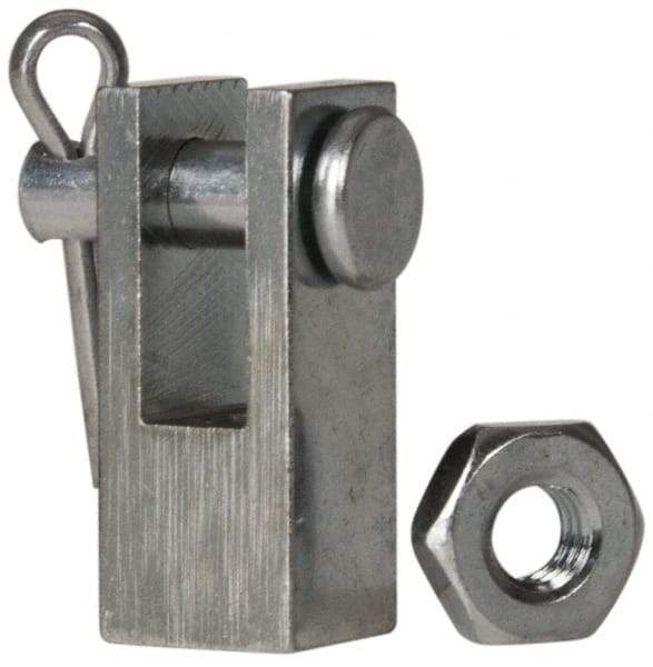 Norgren - Air Cylinder Piston Rod Clevis - For 7/16 & 9/16" Air Cylinders, Use with Norgren Nonrepairable Air Cylinders - Exact Industrial Supply