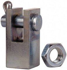 Norgren - Air Cylinder Piston Rod Clevis - For 1-1/4 & 1-1/2" Air Cylinders, Use with Norgren Nonrepairable Air Cylinders - Exact Industrial Supply