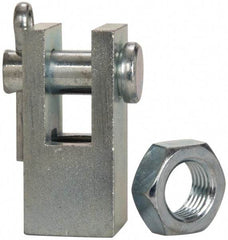 Norgren - Air Cylinder Piston Rod Clevis - For 1-3/4, 2 & 2-1/2" Air Cylinders, Use with Norgren Nonrepairable Air Cylinders - Exact Industrial Supply