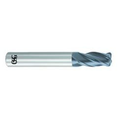 1/4" Dia. - 2-1/2" OAL - .020 CR-Solid Carbide - HP End Mill-4 FL - Exact Industrial Supply