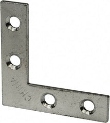 Value Collection - 1-1/2" Long x 1/2" Wide, Steel, Corner Brace - Zinc Plated - Exact Industrial Supply