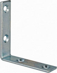 Value Collection - 2-1/2" Long x 0.620" Wide, Steel, Corner Brace - Zinc Plated - Exact Industrial Supply