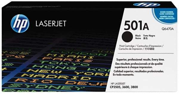 Hewlett-Packard - Black Toner Cartridge - Use with HP Color LaserJet 3600 - Exact Industrial Supply