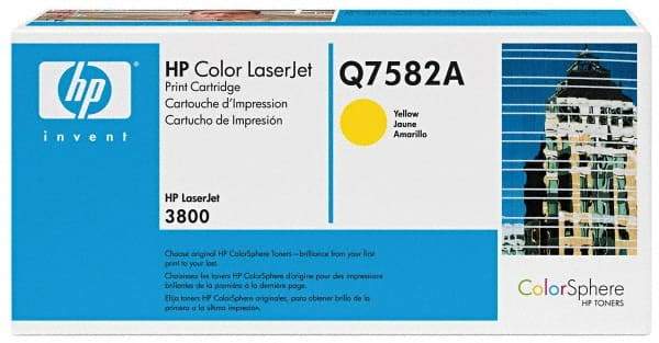 Hewlett-Packard - Yellow Toner Cartridge - Use with HP Color LaserJet 3800, CP3505 - Exact Industrial Supply