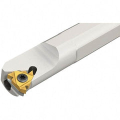 Iscar - Internal Thread, Right Hand Cut, 1-1/4" Shank Width x 1-1/4" Shank Height Indexable Threading Toolholder - 10" OAL, IR/L-ISO, IR/L-TR Insert Compatibility, SI Toolholder, Series SIR - Exact Industrial Supply