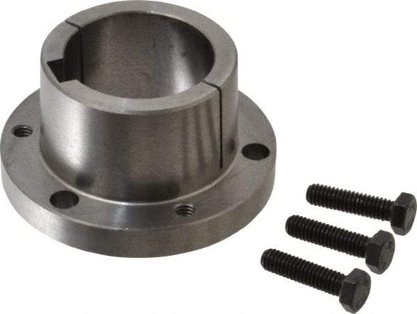 Browning - 1-15/16" Bore, 1/2" Wide Keyway, 1/4" Deep Keyway, B Sprocket Bushing - 2.557 to 2-5/8" Outside Diam, For Use with B5V Sheaves - Exact Industrial Supply