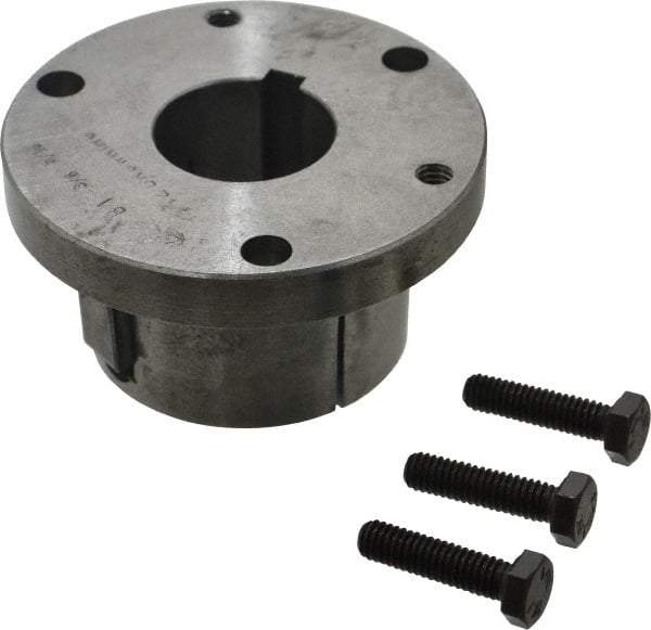 Browning - 1-3/8" Bore, 5/16" Wide Keyway, 5/32" Deep Keyway, B Sprocket Bushing - 2.557 to 2-5/8" Outside Diam, For Use with B5V Sheaves - Exact Industrial Supply