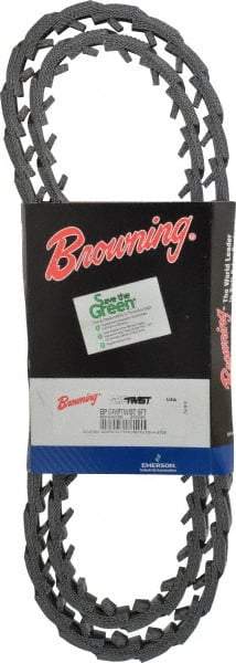 Browning - Section B, 21/32" Wide, 60" Outside Length, Adjustable Replacement Belt - Urethane, Griptwist, No. BP - Exact Industrial Supply