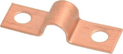 Mueller Industries - 1/4 Pipe, Copper, Pipe or Tube Strap - 2 Mounting Holes - Exact Industrial Supply