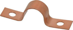 Mueller Industries - 1/2 Pipe, Copper, Pipe or Tube Strap - 2 Mounting Holes - Exact Industrial Supply