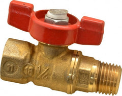 Legend Valve - 1/4" Pipe, Brass Miniature Ball Valve - Exact Industrial Supply