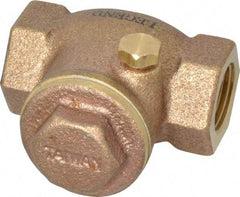 Legend Valve - 3/8" Brass Check Valve - Inline, FNPT x FNPT, 200 WOG - Exact Industrial Supply