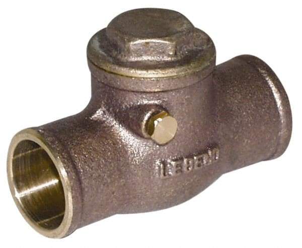 Legend Valve - 1-1/2" Lead Free Brass Check Valve - Check Swing, FNPT x FNPT, 200 WOG - Exact Industrial Supply