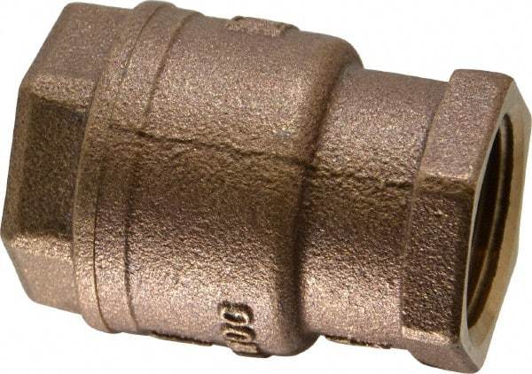 Legend Valve - 1" Bronze Check Valve - Inline, FNPT x FNPT, 250 WOG - Exact Industrial Supply