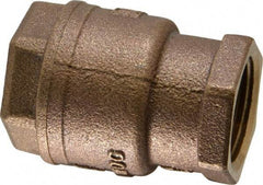Legend Valve - 1" Bronze Check Valve - Inline, FNPT x FNPT, 250 WOG - Exact Industrial Supply