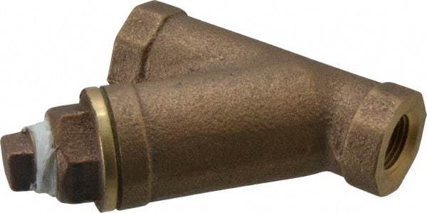Legend Valve - 3/8" Pipe, FNPT Ends, Bronze Y-Strainer - 300 psi WOG Rating, 150 psi WSP Rating - Exact Industrial Supply