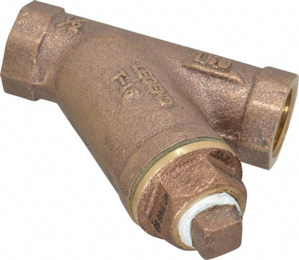 Legend Valve - 1/2" Pipe, FNPT Ends, Bronze Y-Strainer - 300 psi WOG Rating, 150 psi WSP Rating - Exact Industrial Supply