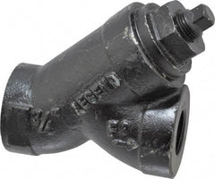 Legend Valve - 3/4" Pipe, FNPT Ends, Cast Iron Y-Strainer - 500 psi WOG Rating, 250 psi WSP Rating - Exact Industrial Supply
