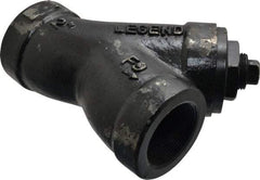 Legend Valve - 2" Pipe, FNPT Ends, Cast Iron Y-Strainer - 500 psi WOG Rating, 250 psi WSP Rating - Exact Industrial Supply