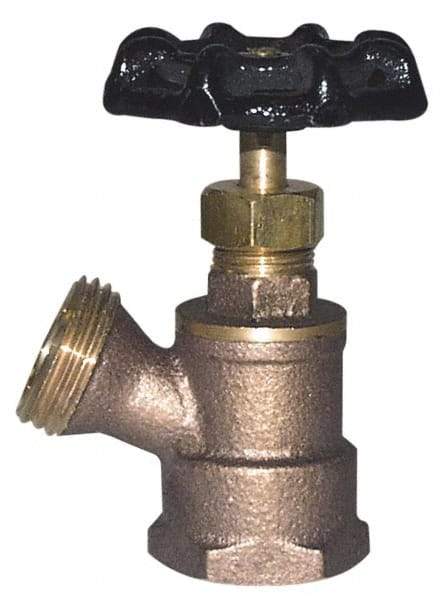 Legend Valve - 3/4" Pipe, Lead Free Brass, FNPT x MGHT End Connection, Boiler Drain Valve - Exact Industrial Supply