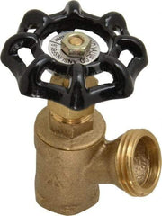 Legend Valve - 1/2 Inch Pipe, Brass, FNPT x GHT End Connection, Boiler Drain Valve - 125 psi WOG Rating, Handwheel Handle - Exact Industrial Supply