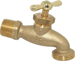 Legend Valve - 1/2 Inch Pipe, 125 psi WOG Rating, Brass Hose Bibb, Stop Valve - Exact Industrial Supply
