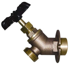 Legend Valve - 1/2" Pipe, Lead Free Brass Sillcock with Lockshield - Handwheel Handle, C Sweat x MGHT End Connections, 125 psi WOG Rating - Exact Industrial Supply