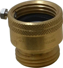 Legend Valve - 3/4" Pipe, 125 Max psi, Brass, Hose Type Vacuum Breaker Valve - Buna-N Seal, GHT End Connections - Exact Industrial Supply