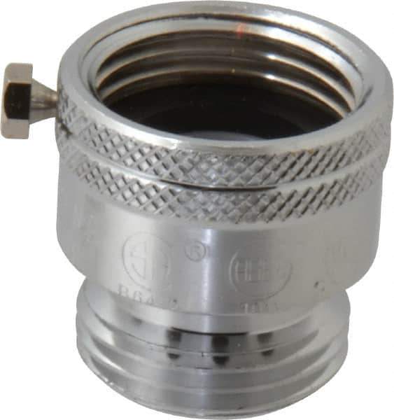 Legend Valve - 3/4" Pipe, 125 Max psi, Chrome Plated Brass, Hose Type Vacuum Breaker Valve - Buna-N Seal, GHT End Connections - Exact Industrial Supply