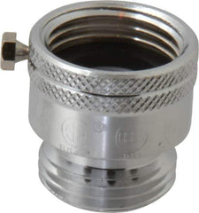 Legend Valve - 3/4" Pipe, 125 Max psi, Chrome Plated Brass, Hose Type Vacuum Breaker Valve - Buna-N Seal, GHT End Connections - Exact Industrial Supply