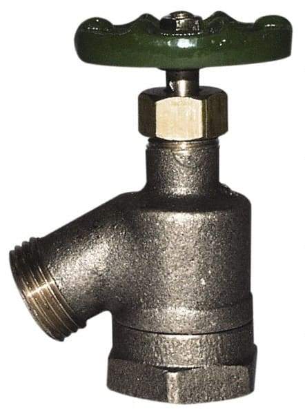 Legend Valve - 1" Pipe, Lead Free Brass Sillcock - Handwheel Handle, FNPT x MGHT End Connections, 125 psi WOG Rating - Exact Industrial Supply