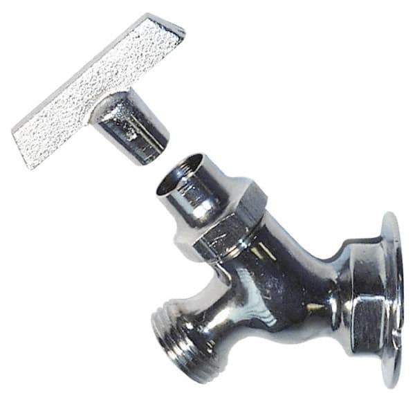 Legend Valve - 1/2" Pipe, Lead Free Brass Sillcock with Vacuum Breaker - Handwheel Handle, FNPT x MGHT End Connections, 125 psi WOG Rating - Exact Industrial Supply