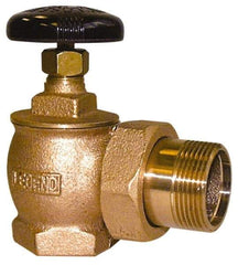 Legend Valve - 1-1/2" Pipe, 60 psi WOG Rating, FNPT x Male Union End Connections, Handwheel Steam Angle Radiator Valve - 15 psi Steam Pressure Rating, Bronze - Exact Industrial Supply