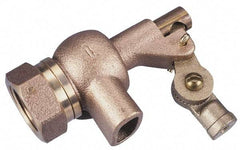 Legend Valve - 1-1/4" Pipe, Bronze, Mechanical Float Valve - 125 psi, NPTF x Plain End Connections - Exact Industrial Supply