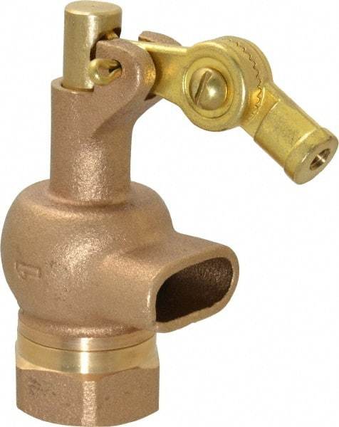 Legend Valve - 1" Pipe, Bronze, Mechanical Float Valve - 125 psi, NPTF x Plain End Connections - Exact Industrial Supply