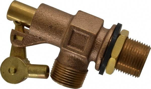 Legend Valve - 3/4" Pipe, Bronze, Mechanical Float Valve - 125 psi, MPT x MPT End Connections - Exact Industrial Supply