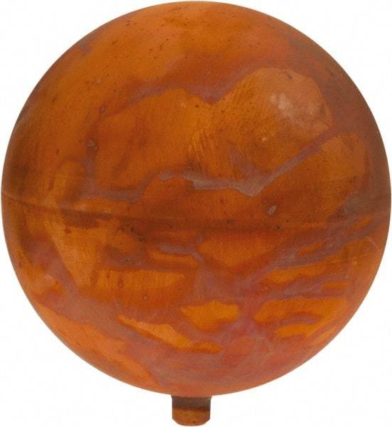 Legend Valve - 5" Diam, Spherical, Metal Float - 1/4-20 Thread, Copper, 125 Max psi - Exact Industrial Supply