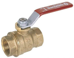 Legend Valve - 2-1/2" Pipe, Full Port, Stainless Steel Standard Ball Valve - 2 Piece, Inline - One Way Flow, FNPT x FNPT Ends, Locking Lever Handle, 1,000 WOG, 150 WSP - Exact Industrial Supply