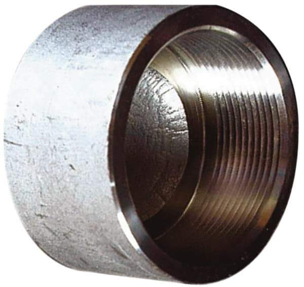Merit Brass - 3" Grade 316 Stainless Steel Pipe End Cap - FNPT End Connections, 150 psi - Exact Industrial Supply