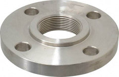Value Collection - 1-1/2" Pipe, 5" OD, Stainless Steel, Threaded Pipe Flange - 3-7/8" Across Bolt Hole Centers, 5/8" Bolt Hole, 150 psi, Grades 316 & 316L - Exact Industrial Supply