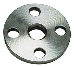 Merit Brass - 1-1/4" Pipe, 4-5/8" OD, Stainless Steel, Slip On Pipe Flange - 3-1/2" Across Bolt Hole Centers, 5/8" Bolt Hole, 150 psi, Grade 316 - Exact Industrial Supply