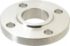 Merit Brass - 1-1/2" Pipe, 5" OD, Stainless Steel, Slip On Pipe Flange - 3-7/8" Across Bolt Hole Centers, 5/8" Bolt Hole, 150 psi, Grades 316 & 316L - Exact Industrial Supply
