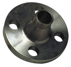 Merit Brass - 3/4" Pipe, 3-7/8" OD, Stainless Steel, Weld Neck Pipe Flange - 2-3/4" Across Bolt Hole Centers, 5/8" Bolt Hole, 150 psi, Grades 316 & 316L - Exact Industrial Supply