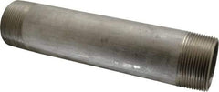Merit Brass - Schedule 40, 2-1/2" Pipe x 12" Long, Grade 316/316L Stainless Steel Pipe Nipple - Welded & Threaded - Exact Industrial Supply