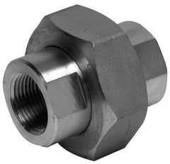 Value Collection - 1/2" Grade 316/316L Stainless Steel Pipe Union - FNPT x FNPT End Connections, 3,000 psi - Exact Industrial Supply