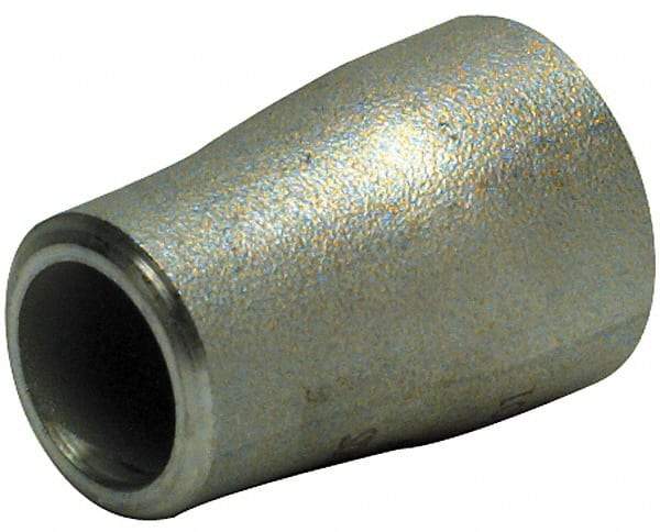 Merit Brass - 1-1/4 x 1" Grade 316L Stainless Steel Pipe Concentric Reducer - Butt Weld x Butt Weld End Connections - Exact Industrial Supply