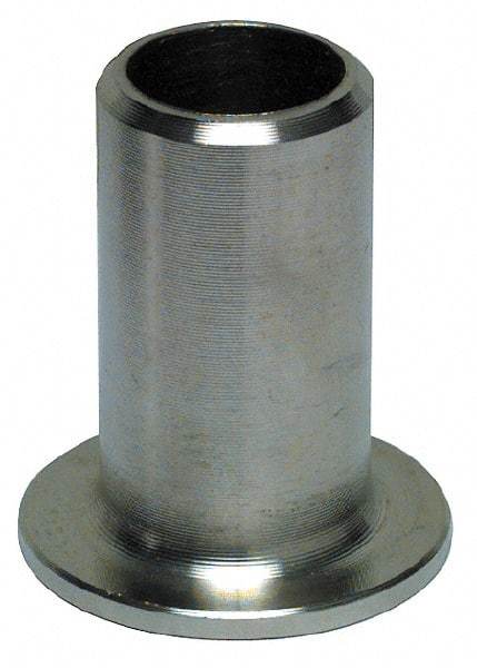 Merit Brass - 1-1/4" Grade 304L Stainless Steel Pipe Stub End - Butt Weld End Connections - Exact Industrial Supply
