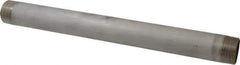 Merit Brass - Schedule 40, 1-1/2" Pipe x 18" Long, Grade 316/316L Stainless Steel Pipe Nipple - Welded & Threaded - Exact Industrial Supply