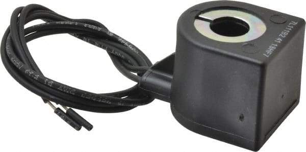 Parker - 24/60 Volt, 18 Coil Lead Length, Solenoid Coil - 10 Watt - Exact Industrial Supply