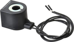 Parker - 220/50, 240/60 Volt, 18 Coil Lead Length, Solenoid Coil - 10 Watt - Exact Industrial Supply